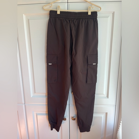 Brown Cargo Utility Tie-Front Pants - Picture 2 of 2
